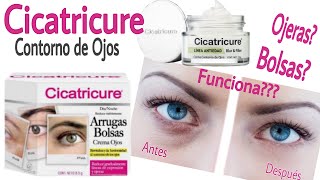 CREMA CICATRICURE CONTORNO DE OJOS  GEL PARA ELIMINAR OJERAS Y BOLSAS  FUNCIONA [upl. by Gilbye]