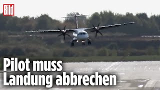 Hurrikan zwingt Flieger vor Landung zum Durchstarten  Schottland [upl. by Kovacs928]