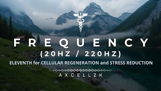 ⚠️ PURE FREQUENCY Healing 20Hz amp 220Hz with the ELEVENTH for Cellular Regeneration amp Stress Relief [upl. by Boar]