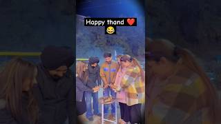 Happy thand ❤😂devmindodevmindoamardeepamardeepmrmrsdevganfamilyviral trendingshorts [upl. by Odelet]