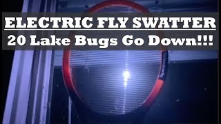 Lake Flies vs Electric Fly Swatter  20 Bugs Down in 30 Seconds Using Executioner Pro [upl. by Eilah]