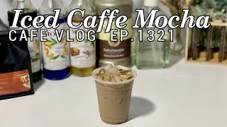 Cafe Vlog EP1321  Iced Caffe Mocha  Coffee mocha  Mocha drinks  Coffee recipe [upl. by Annadal]