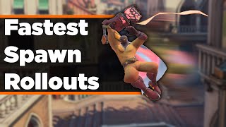 The FASTEST Spawn Rollouts For Every Overwatch Map [upl. by Catarina]