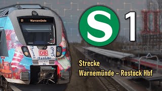 SBahn Rostock Teil 2 Strecke Warnemünde  Rostock Hbf 2023 [upl. by Kerrin215]