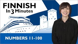 Learn Finnish  Finnish in Three Minutes  Numbers 11100 [upl. by Tortosa]