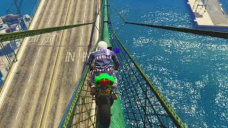 EXTREME BRIDGE COURSE GTA 5 Funny Moments [upl. by Susette]