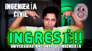 CÓMO INGRESÉ A LA UNI  Ingeniería Civil  Preparación  Academias [upl. by Gradeigh]