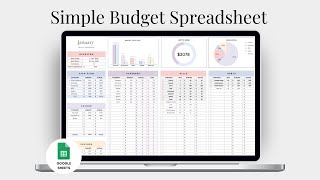 Budget Planner Spreadsheet for Google Sheets [upl. by Etnaled]