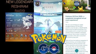 CATCHING NEW LEGENDARY RESHIRAM POKEMON GO FEST 2020 FROM HOME COMING SOON POKEMON GO [upl. by Trepur898]