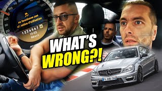 I BROKE His Mercedes C63 AMG TWICE   Nürburgring [upl. by Bettzel883]