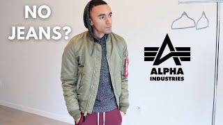 How To Style Alpha Industries MA1 Slim Fit Bomber Jacket [upl. by Mcgrath]