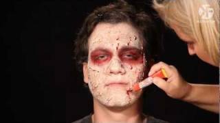 Narben schminken leicht gemacht  das perfekte grusel MakeUp Schminkanleitung Halloween [upl. by Annodahs222]