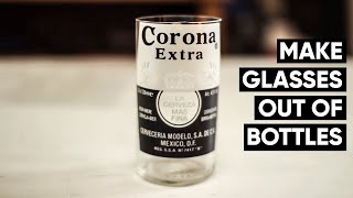 How to make Corona beer bottles into glasses every time NO FIRE [upl. by Etnwahs609]