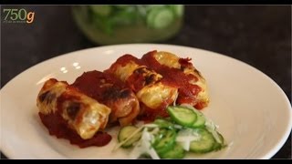 Recette de Gratin de choux farcis à la sauce tomate  750g [upl. by Ketty735]