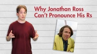 Why Jonathan Ross Cant Pronounce His Rs [upl. by Noiz172]