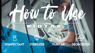 How To Use Biotab7 Super Easy Disinfectant Sterilizer Deodorizer Purifer [upl. by Parthinia]