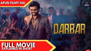 Darbar FULL MOVIE EXPLAINED IN SHORT  HINDI   Rajinikanth  Nayanthara  NOW ON PRIME [upl. by Doll]