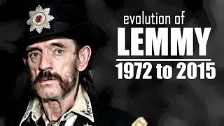 The Evolution of Lemmy Kilmister 1972 to 2015 [upl. by Lindo]