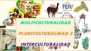 Multiculturalidad Pluriculturalidad e Interculturalidad  Diferencia video corto [upl. by Lyrem]