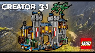 Lego Creator 3 in 1 Medieval Castle 31120 Speed Build Review [upl. by Haliled]