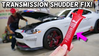 HOW TO FIX TRANSMISSION SHUDDER TORQUE CONVERTER SHUDDER FORD MUSTANG 20052023 [upl. by Pinelli]