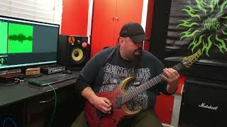 Bludgeoned by Disfigurement Guitar Cover pyrexia deathmetal brutaldeathmetal guitarcover [upl. by Elenahc]