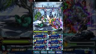 FFBE  Clash of Wills Arboralis Level 165 Learning Process No Tiana [upl. by Otilrac]