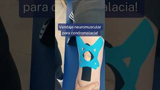 Vendaje neuromuscular para condromalacia ⚡️ fisioterapia kinesiotape fisioterapeuta fisio [upl. by Romina]