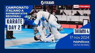 Karate  Campionato Italiano Rappresentative Regionali 2024  Day2 Tatami4 [upl. by Gypsie]