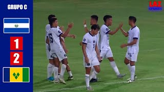 EL SALVADOR 12 SAN VICENTE Y LAS GRANADINAS FINAL 🔴 JORNADA 4 🏆  AUDIO LAZ SPORTS [upl. by Tirza]