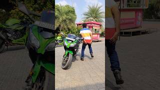 Bikers funny Shorts youtubeshorts kawasakininja zx10r comedy funnyshorts bike fun funnyvide [upl. by Ahsinauq]