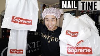 Unboxing EVERYTHING I Copped From Supreme Week 1  Mail Time [upl. by Jaf416]