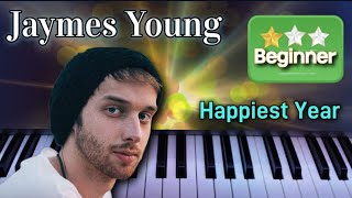 Happiest Year  Piano Tutorial  Jaymes Young [upl. by Glimp]