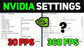 NEW Best NVIDIA Control Panel Settings for Gaming 2024 GUIDE [upl. by Salguod]