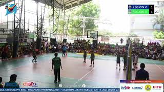 Palarong Pambansa 2024  Volleyball Boys Elem  LIVE  Match 23 Region V VS Region II [upl. by Garnett]