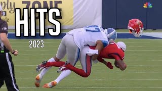 Biggest Hits of the 2023 USFL Season [upl. by Ruomyes112]