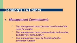 Deming 14 Quality principles  TQM concept  How to improve quality [upl. by Igal612]