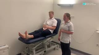 Physiotherapy Exercises following an Ankle Fracture [upl. by Aillil]