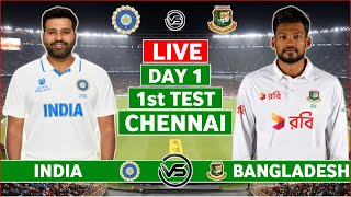 India vs Bangladesh 1st Test Day 1 Live Scores  IND vs BAN 1st Test Live Commentary  IND Innings [upl. by Zelma]