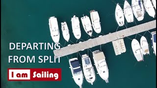 DEPARTING FROM SPLIT  SAILING TRIP CROATIA 2022 [upl. by Hulda]