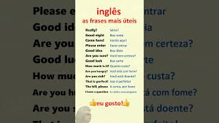 Inglês Aprenda frases mais úteis em inglês para principiantes [upl. by Glynas554]