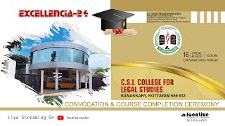 CSI COLLEGE FOR LEGAL STUDIES CONVOCATION amp COURSE COMPLETION CEREMONY  16082024  IST1000AM [upl. by Oranneg484]