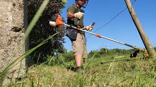 Parker brushcutterstrimmer demo [upl. by Zeugirdor]