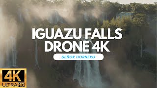 Iguazu Falls Argentina Drone 4K Long video  Video Largo Dron Cataratas de Iguazú Argentina 4K [upl. by Eninnaj]