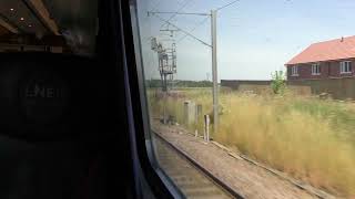 Passing through Retford on a Class 91 LNER 19724 [upl. by Richara]