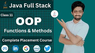 Functions amp Methods in Java  Java Full Stack Development Course in Hindi  lecture 11 [upl. by Ateinotna]