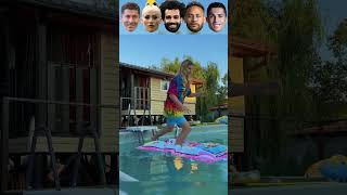 Lewandowski VS Lehmann VS Mo Salah VS Neymar VS Ronaldo Footballers Epic Water Moments🤪 [upl. by Naesal]