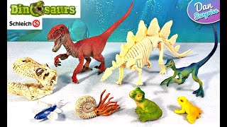 Schleich Dinosaur Advent Calendar TRex Velociraptor Stegosaurus Triceratops Brachiosaurus [upl. by Bradski949]