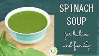 Spinach Soup for Babies Toddlers and Kids [upl. by Idoj247]