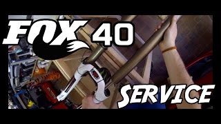 How to maintain Fork Fox 40  manutenzione forcella mtb [upl. by Clayson802]